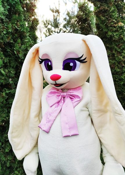 Easter Bunny Love Mascot Costume, Adult Mascot Costume, Party Mascot Costume, Event Mascot Costume, Birthday Party Costume, Luxury Mascot Costume